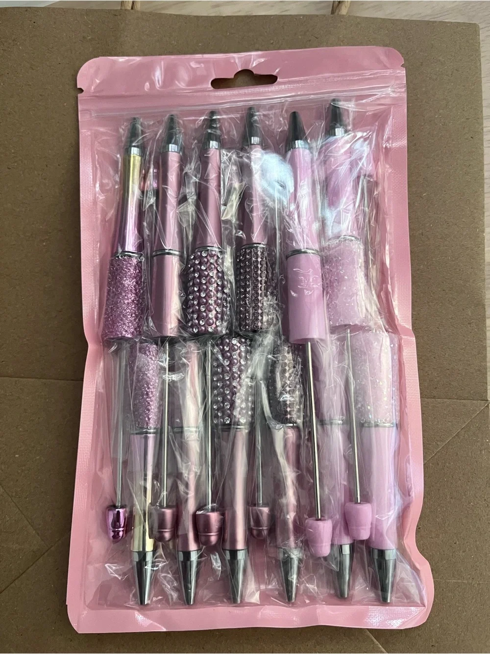 Pink Decorative Ballpoint Pen Set - 12 Pack